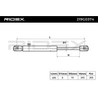 219G0042 RIDEX Vérin de coffre 320N, 370 mm, Hayon du véhicule 219G0042 ❱❱❱  prix et expérience