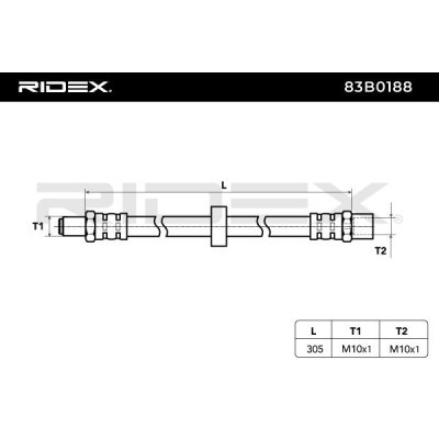 RIDEX Bremsschlauch 83B0188 - hohe Qualität und ehrlicher Preis